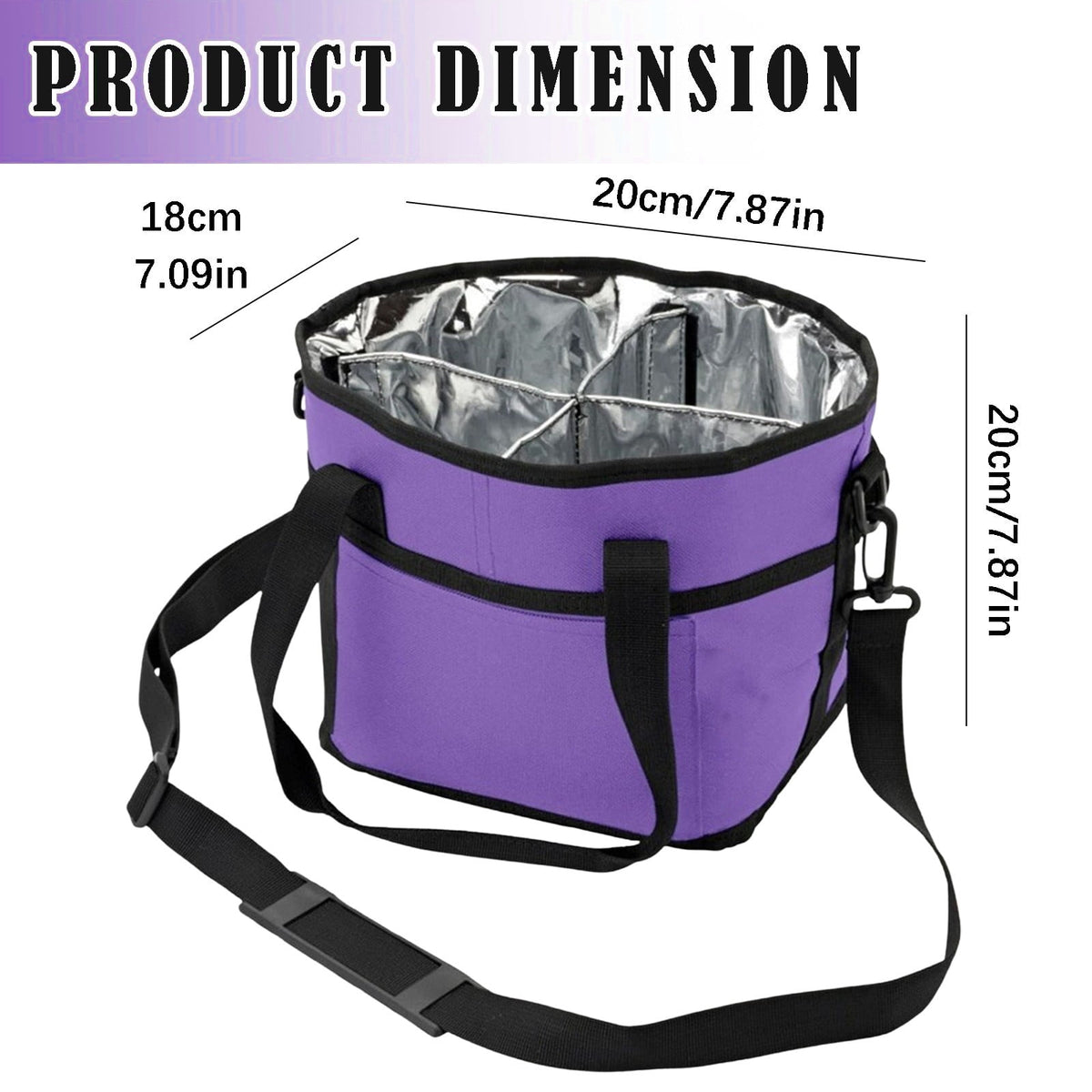 Four-Cup Drink Carrier with Shoulder Strap and Front Pocket - Image 4