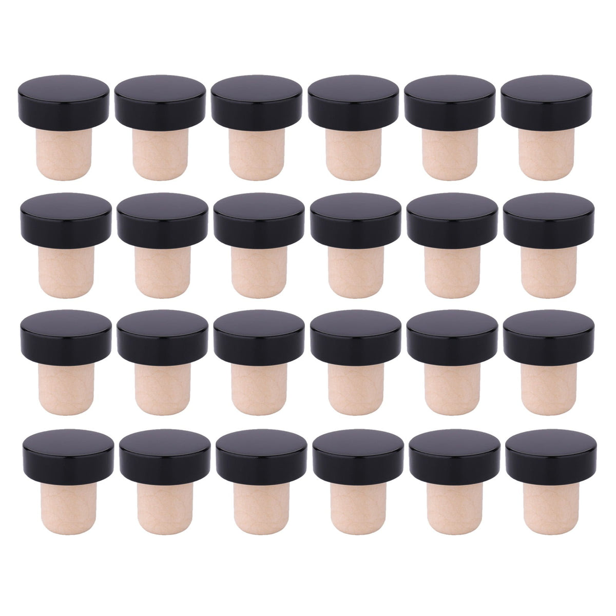 T-Top Bottle Stoppers, 24 Pieces for Wine and Beer Bottles - Image 2