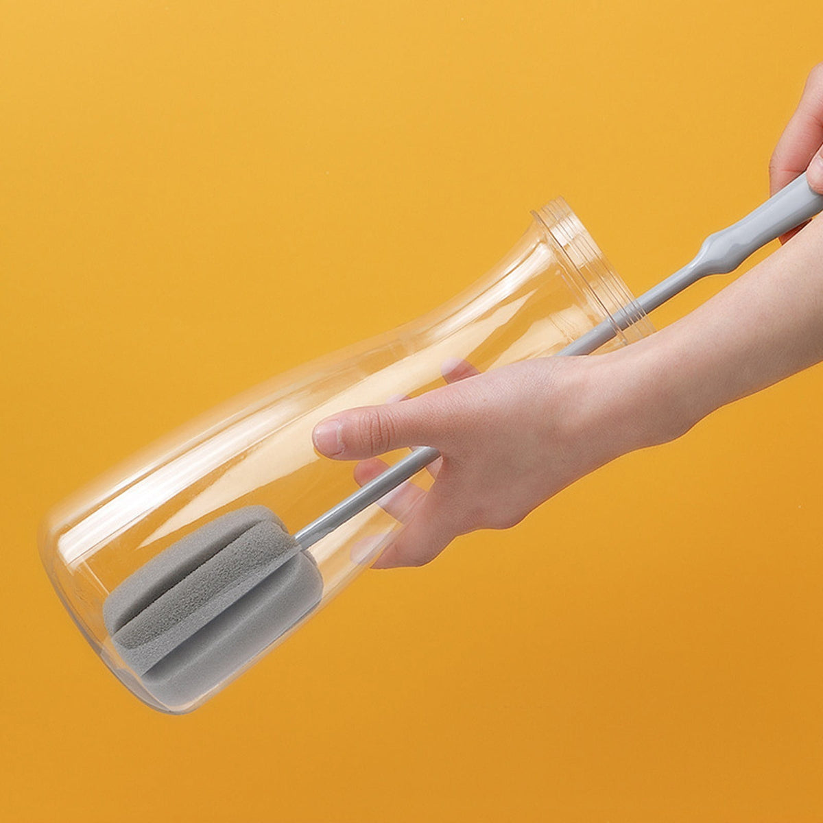 Soft Silicone Bottle Brush for Cups, Bottles and Glassware - Image 4