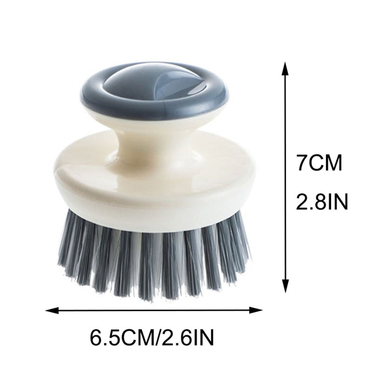 Kitchen Scrub Brushes, Set of 2 with Stiff Nylon Bristles - Image 2