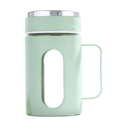 Double-Wall Glass Tea Mug with Handle, Lid and Loose Leaf Infuser