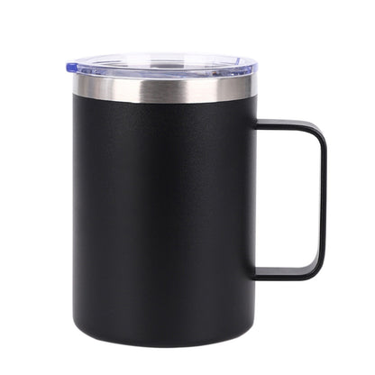 Insulated Stainless Steel Coffee Mug, 8 oz, with Lid and Handle