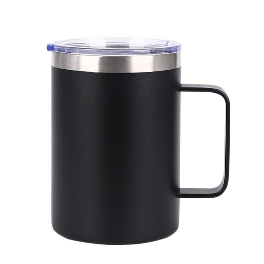 Insulated Stainless Steel Coffee Mug, 8 oz, with Lid and Handle