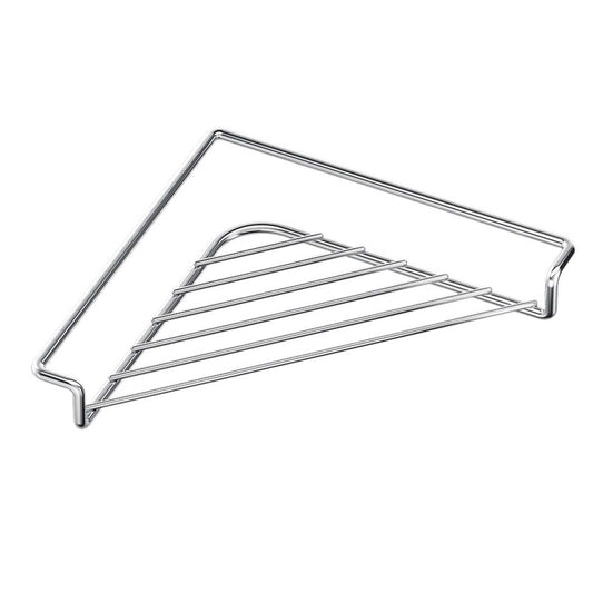 Corner Sink Caddy in Stainless Steel for Sponges and Scrubbers