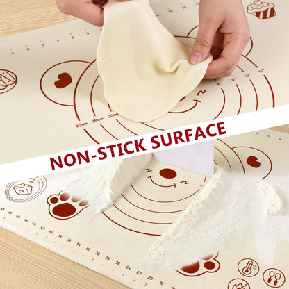 Silicone Baking Mat, 27 by 19 Inches, Non-Slip with Printed Guides - Image 6