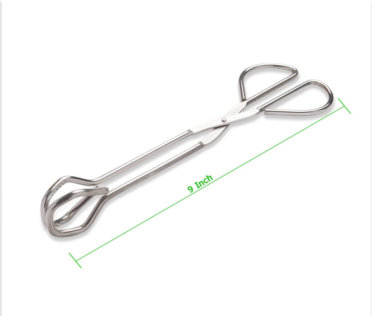Heavy Duty Kitchen Tongs in Stainless Steel, 9.45 Inches Long - Image 3