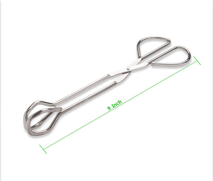 Heavy Duty Kitchen Tongs in Stainless Steel, 9.45 Inches Long - Image 3