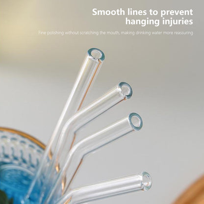 Borosilicate Glass Drinking Straws, Set of 3 with Cleaning Brush - Image 6