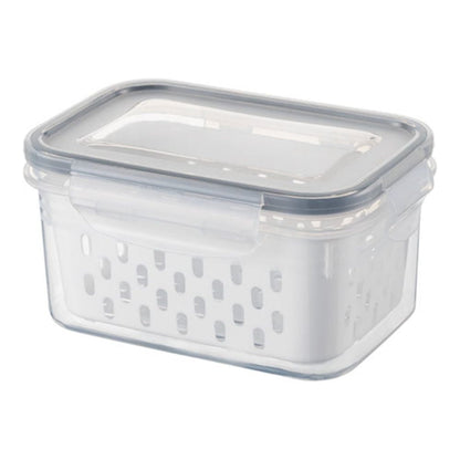 Produce Saver Container with Colander Insert and Airtight Lid