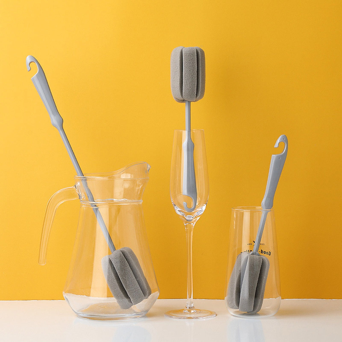 Soft Silicone Bottle Brush for Cups, Bottles and Glassware - Image 3