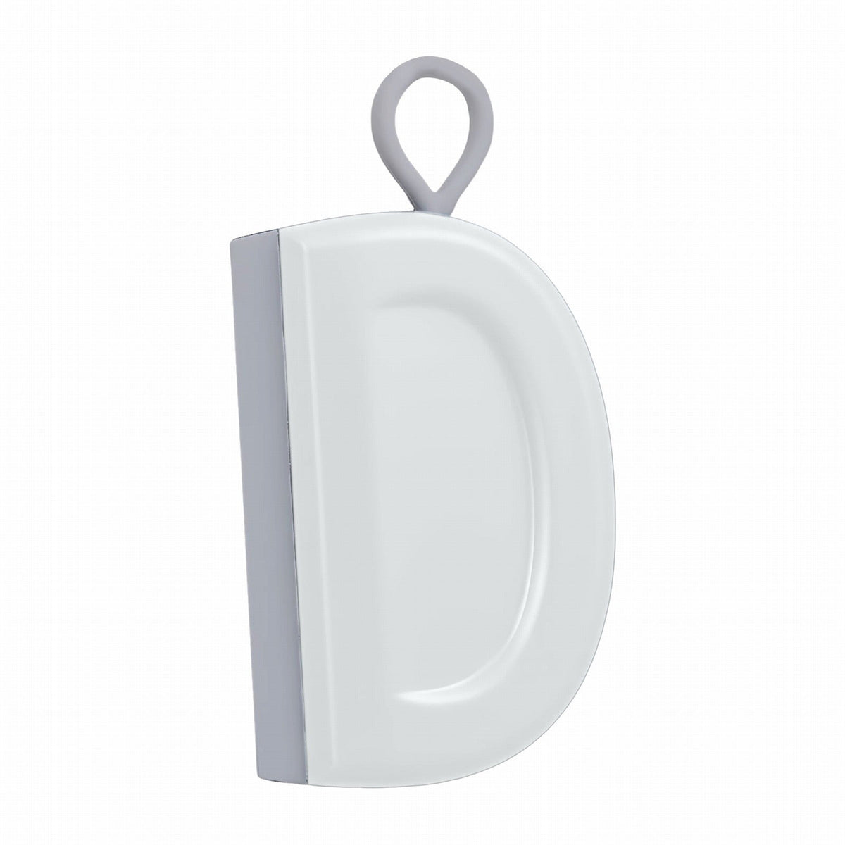 Small Silicone Squeegee, 4.25 Inches, with Two Adhesive Hooks
