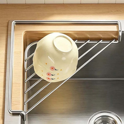 Corner Sink Caddy in Stainless Steel for Sponges and Scrubbers - Image 5