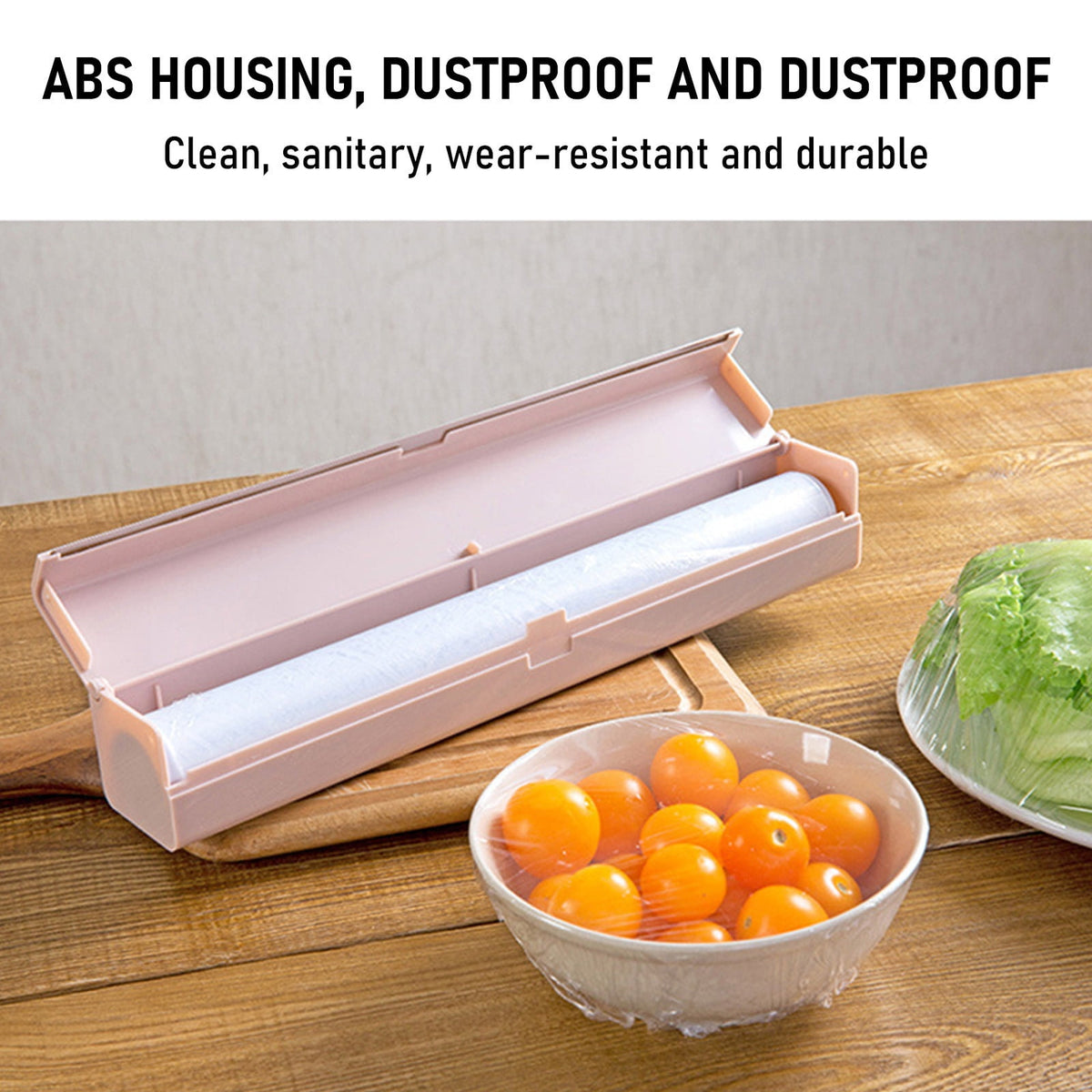 Refillable Cling Film and Foil Dispenser with Sliding Cutter - Image 4