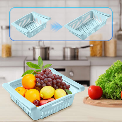 Clip-On Pull-Out Fridge Shelf Bin for Produce, Drinks and Condiments - Image 3