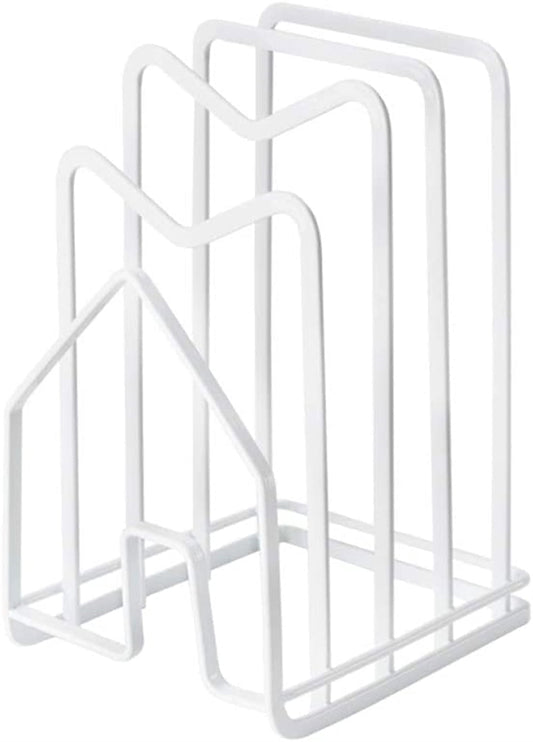 Multi-Slot Cutting Board and Bakeware Rack in Coated Iron
