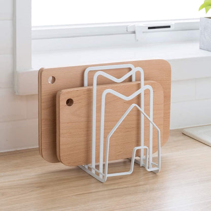 Multi-Slot Cutting Board and Bakeware Rack in Coated Iron - Image 3