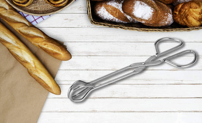 Heavy Duty Kitchen Tongs in Stainless Steel, 9.45 Inches Long - Image 2