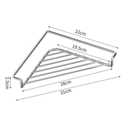 Corner Sink Caddy in Stainless Steel for Sponges and Scrubbers - Image 3