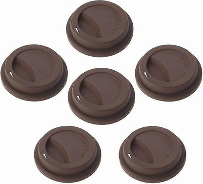 Silicone Mug Lids, Set of 6 Reusable Drink Covers