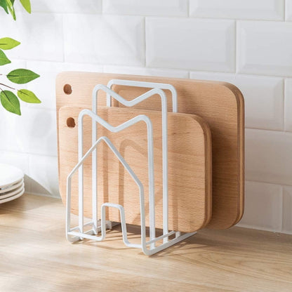 Multi-Slot Cutting Board and Bakeware Rack in Coated Iron - Image 2