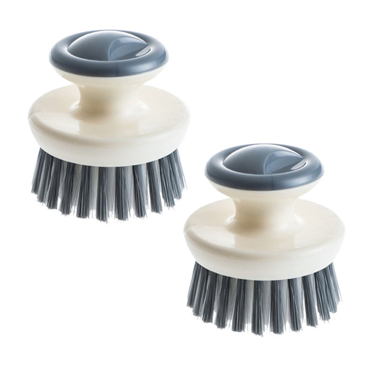 Kitchen Scrub Brushes, Set of 2 with Stiff Nylon Bristles