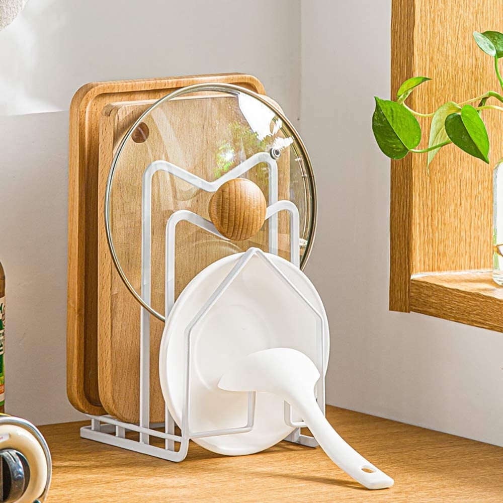 Multi-Slot Cutting Board and Bakeware Rack in Coated Iron - Image 5