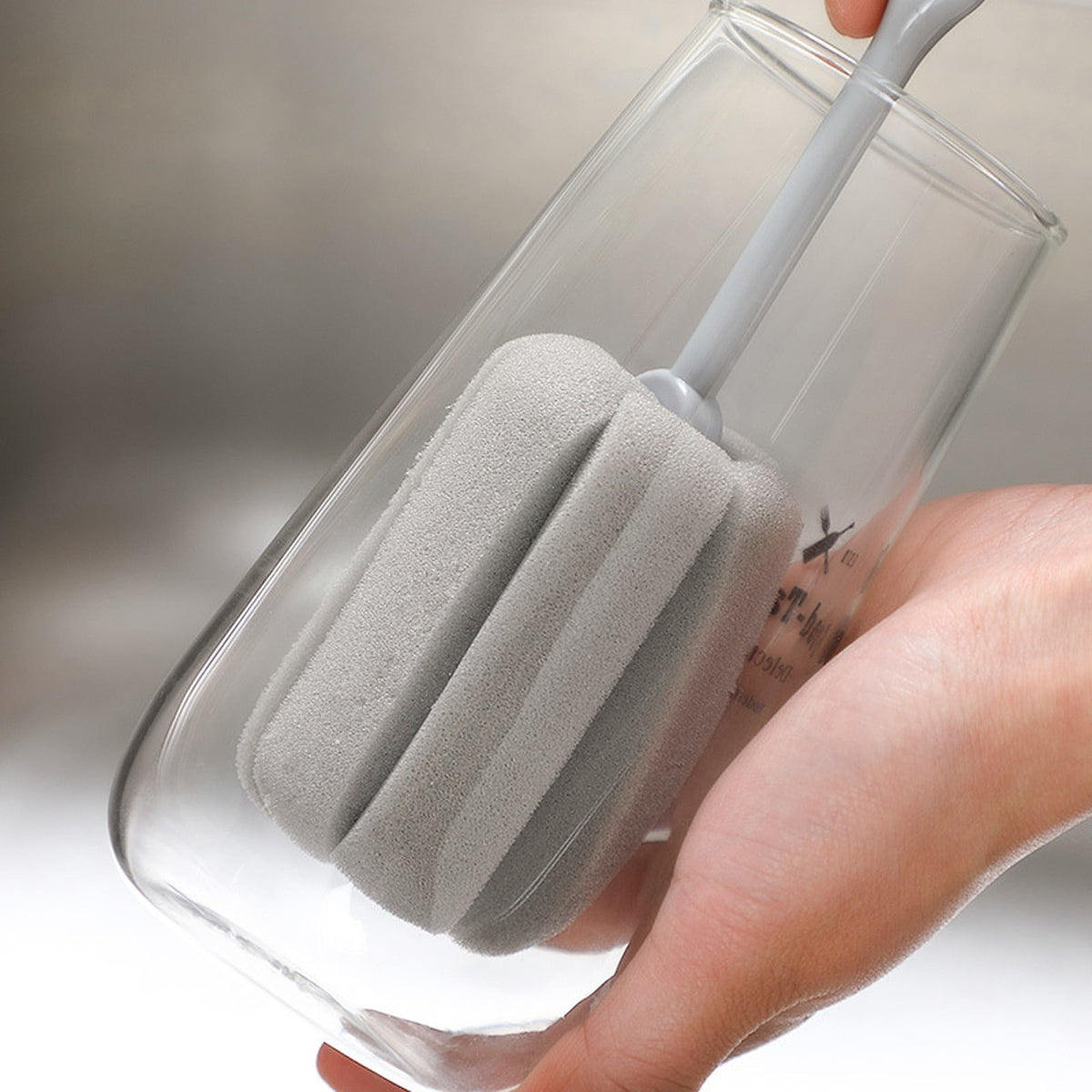 Soft Silicone Bottle Brush for Cups, Bottles and Glassware - Image 6